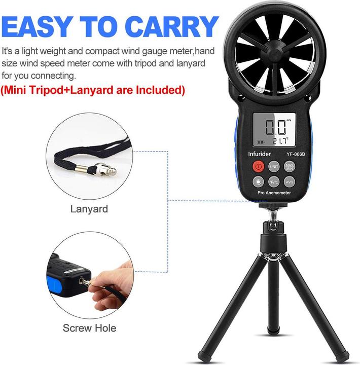 Produktbild Infurider Digital Anemometer YF-866B 1.866B