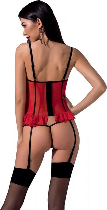 Image du produit Passion Guêpière seins nus Cherry - - XXL/3XL - Rouge (3XL)
