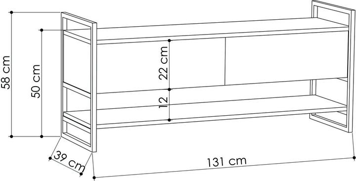 Produktbild Homitis Mason (131 x 58 x 39 cm)