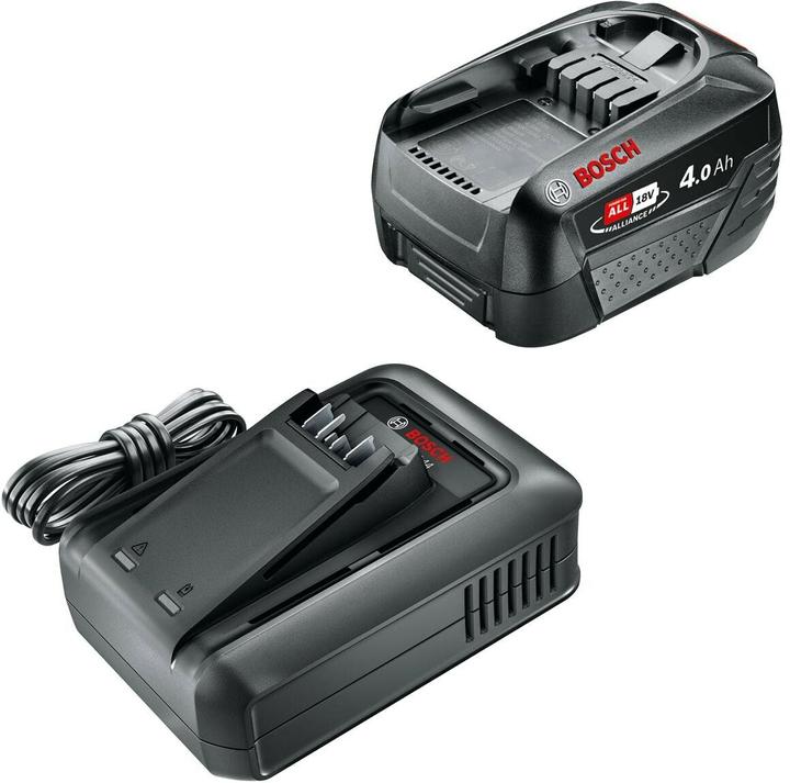 1 x rechargeable battery PBA 18V 4.0Ah, AL 18V-44 charger