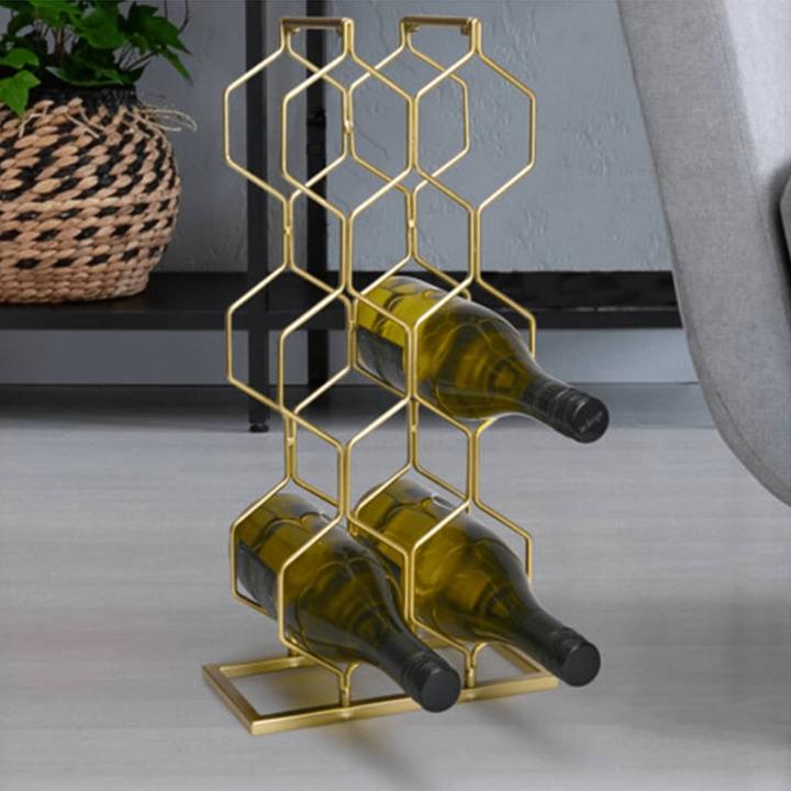 Image du produit Lipo Wine Rack Metal For 8 Bottles (23 x 11 x 48 cm)