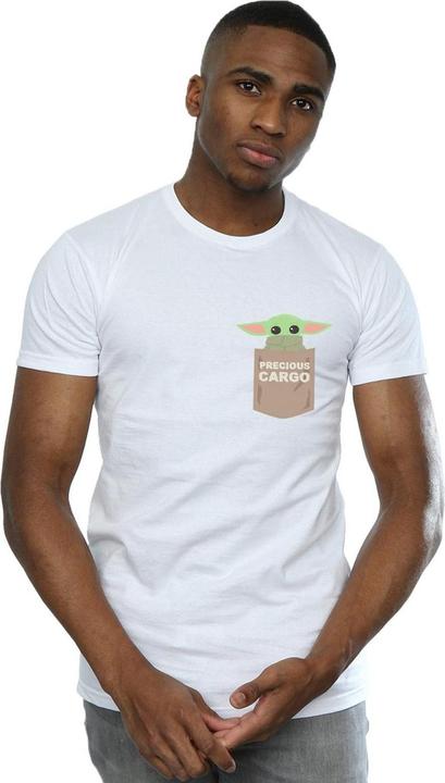 Actual product image Star Wars Mens The Mandalorian The Child Cargo Pocket T-Shirt (3XL)