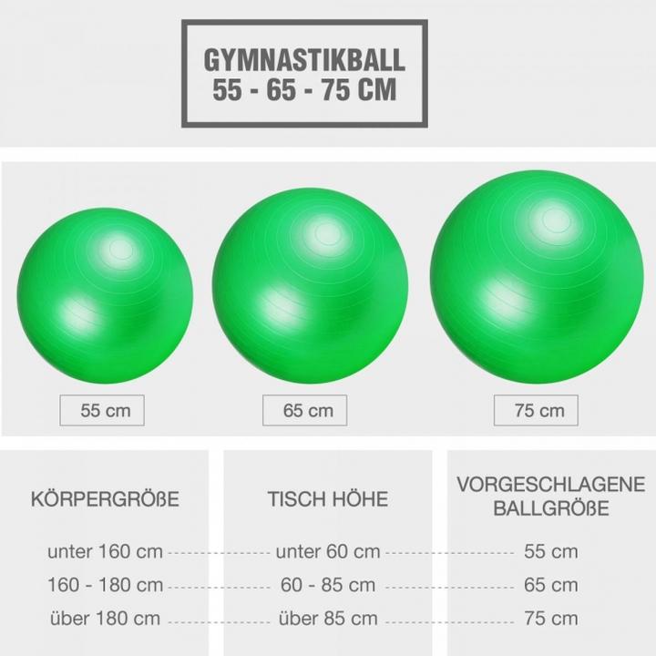 Produktbild Gorilla Sports Gymnastikball (65 cm)