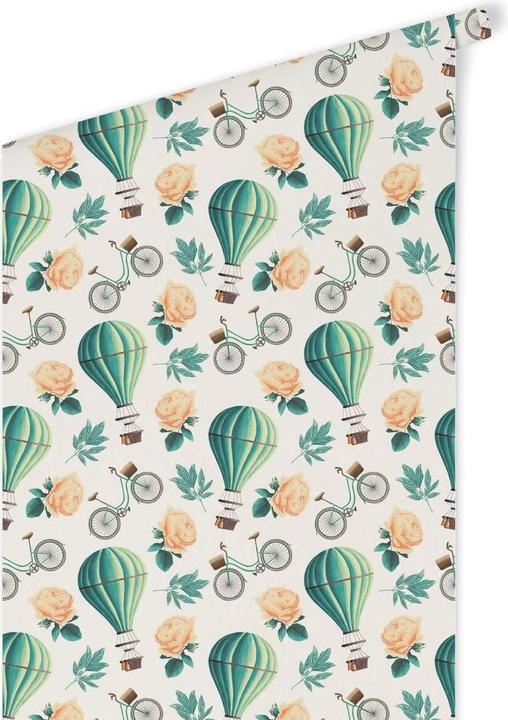Image du produit Trenddeko Ballon à air chaud vintage - turquoise (1008 x 48 cm)