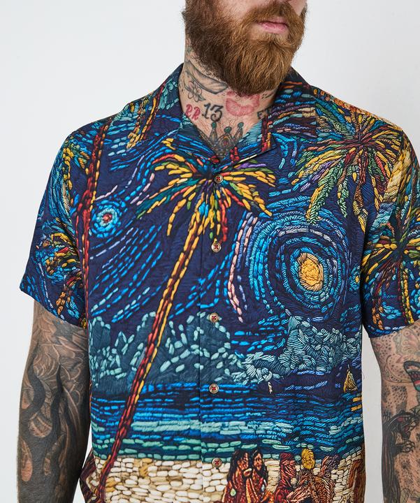 Immagine prodotto Joe Browns Beach Mosaic Print Revere Collar Shirt (S)