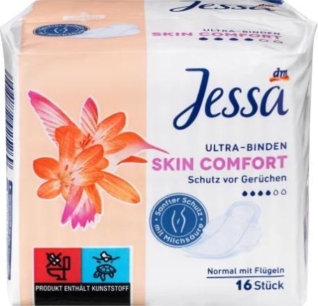 Image du produit dm Jessa Ultra-bandelettes Skin Comfort (16 x, Tampons sanitaires)