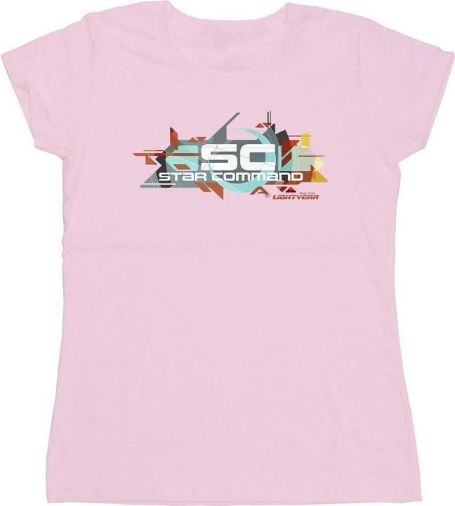 Actual product image Disney Womens/Ladies Lightyear Star Command Graphic Title Cotton T-Shirt (S)