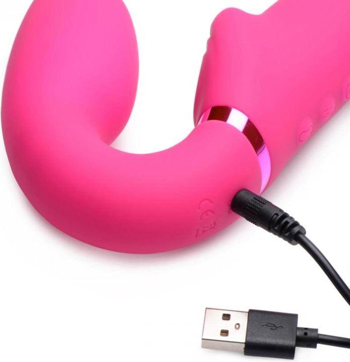 Immagine prodotto XR Brands Dildo senza spalline vibrante GPulse con telecomando rosa