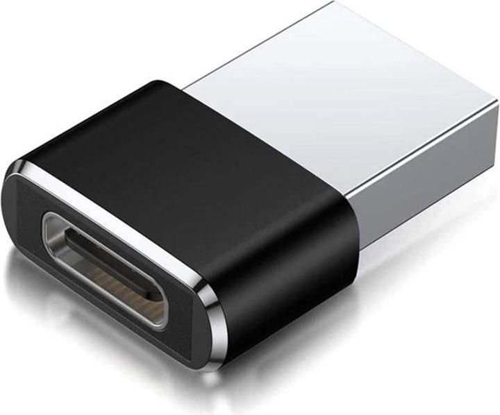 Produktbild Reekin USB 2.0 Adapter, USB-A auf USB-C female, schwarz (USB-A, USB Typ C)