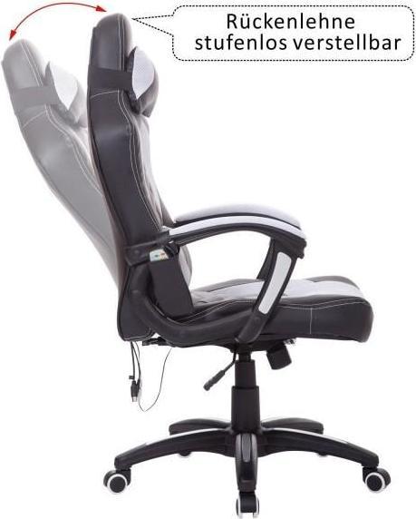 Produktbild SportNow Bürostuhl Gaming Stuhl mit Massage- und Wärmefunktion