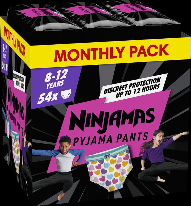 Image du produit Pampers Ninjamas (Taille L, Pack mensuel, 54 pièce(s))