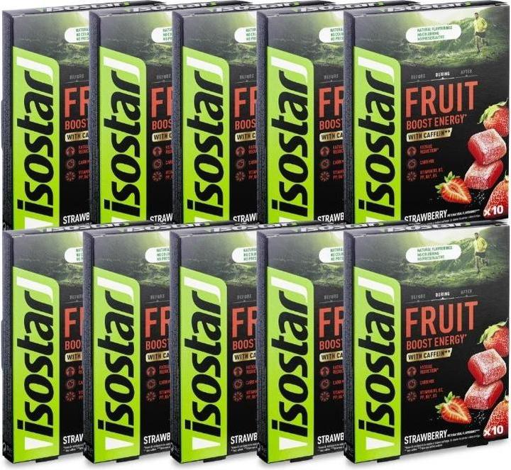 Immagine prodotto Isostar Frutta Boost (Fragola, 10 pz., 100 g)