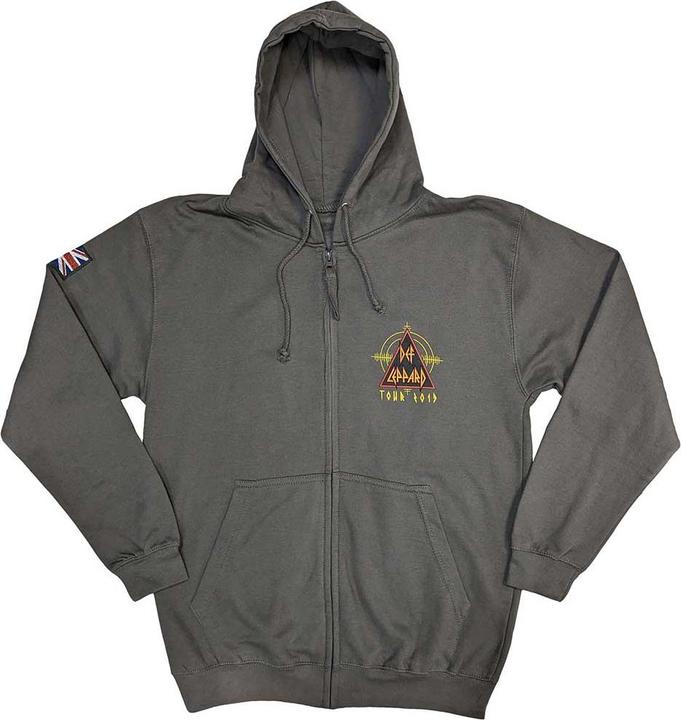 Actual product image Def Leppard Logo Tour 2019 (Zipper-Hoodie) (S)
