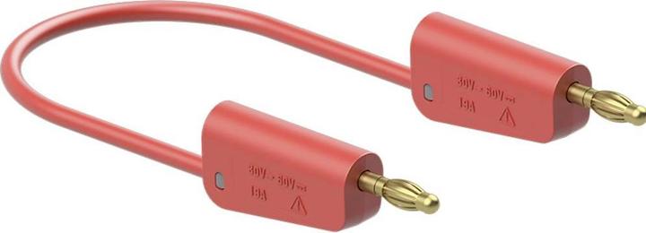 Image du produit Stäubli LK-4A-S10 Cordon de mesure ( - ) 100 cm rouge 1 pc