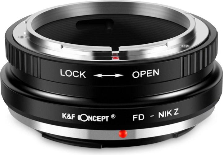 Actual product image K&F Concept High Precision lens adapter, matte paint, orange, PK-E IV PRO