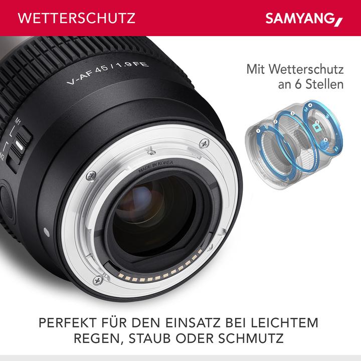 Produktbild Samyang V-AF 45mm T1,9 FE Sony E (Sony E, Vollformat)