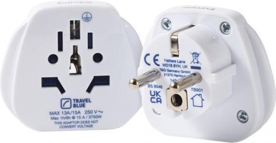 Actual product image Travel Blue Travel Adapter World - Europe, Pack of 2