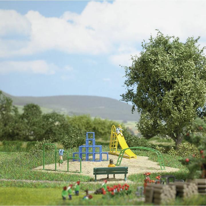 Produktbild Busch H0 Action Set Spielplatz Bausatz