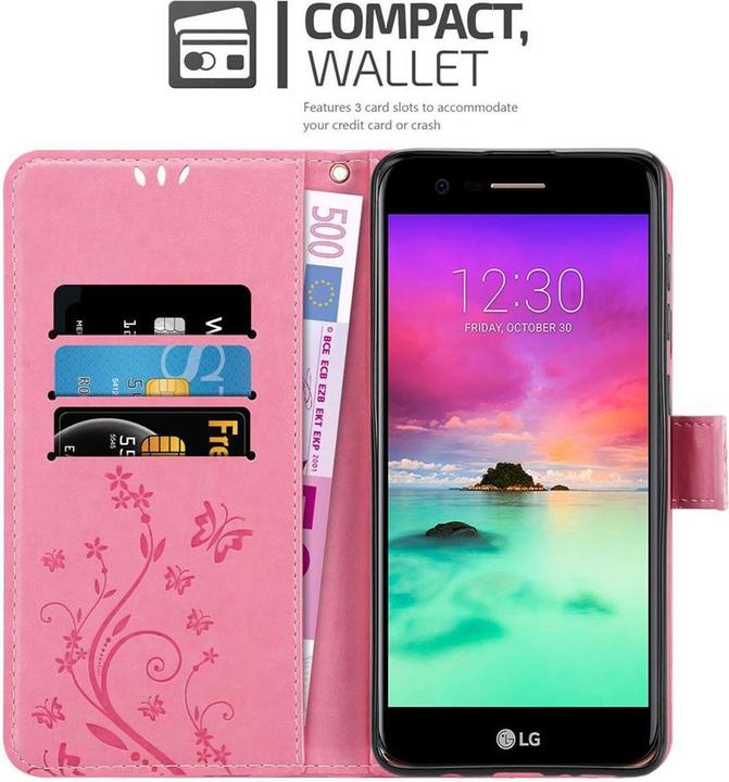 Actual product image Cadorabo Flower Book Cover (K11, LG K11 Plus, LG K10 2018)