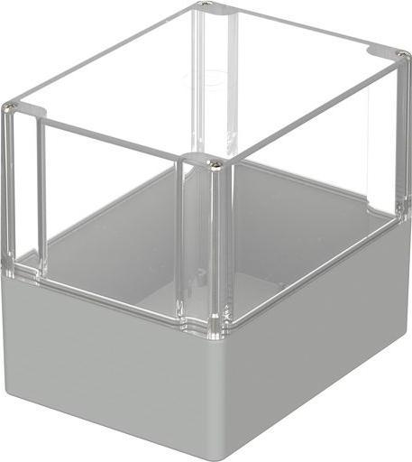 Actual product image Bopla Kunststoffgehäuse mit durchsichtigem Deckel Euromas 120x160x140mm Hellgrau Polycarbonat IP66 (Housing)