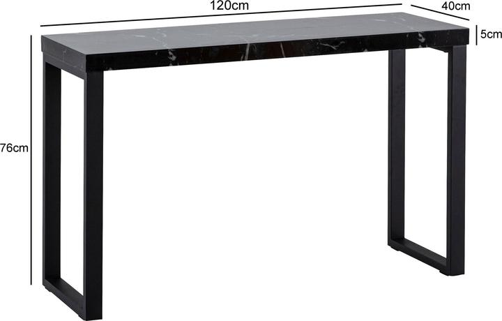 Produktbild Wohnling Marmor-Optik (120 x 40 x 76 cm)