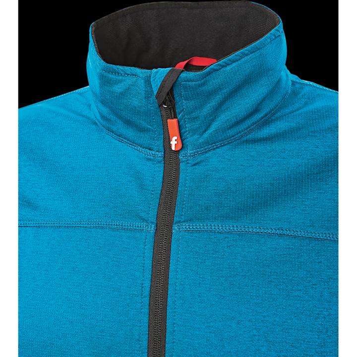 Actual product image Magni Tech fleece jacket turquoise/black mottled size L Fortis Elements (L)