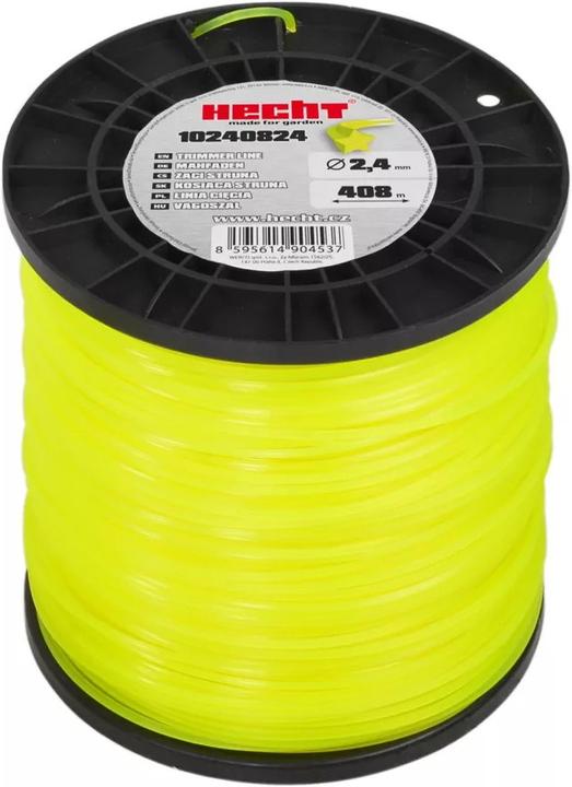 Actual product image Hecht 10240824 2.4 x 408 m, star-shaped replacement thread lawn trimmer (Weed whacker, Trimmer line + line spool)