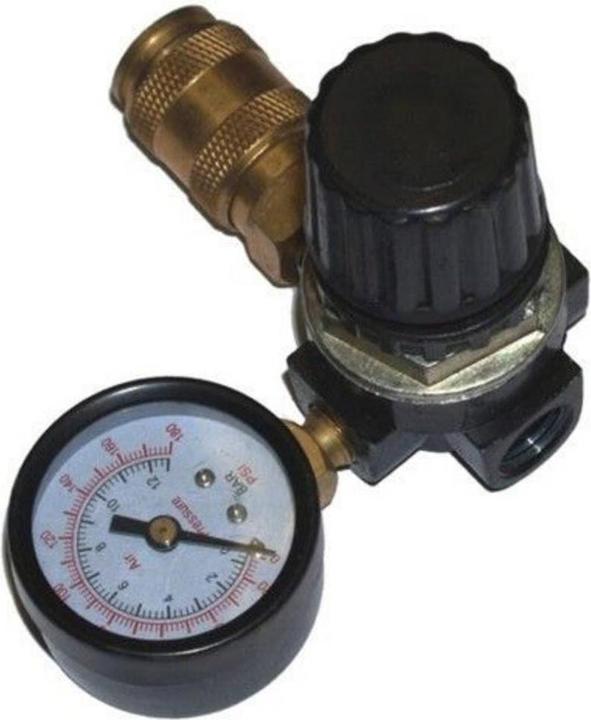 Produktbild Aerotec Druckminderer Zoll m. horiz. Manometer Kupplung