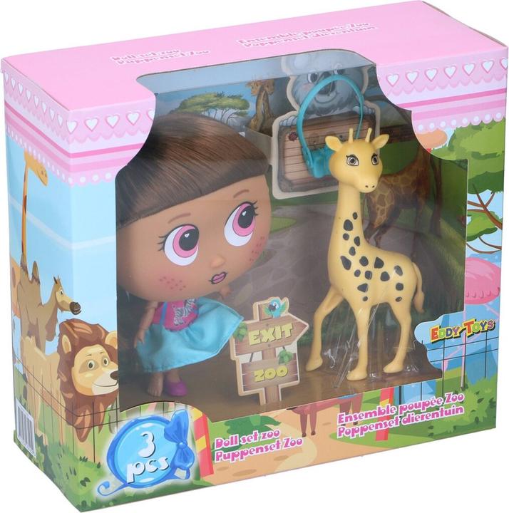 Produktbild Eddy Toys Doll set zoo 20x11x19cm PP