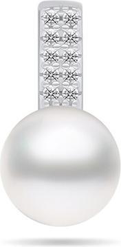 Produktbild Brilio Silver - Sparkling silver pendant with genuine pearl and zircons PT90W