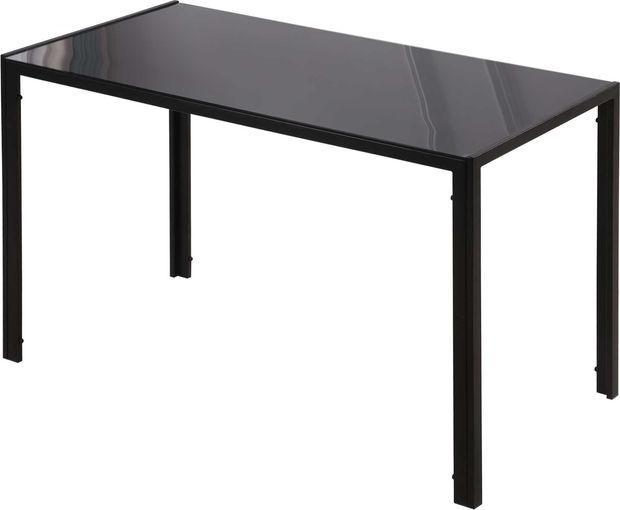Produktbild Swisshandel24 Esstisch Küchentisch grosser Tisch, modernes Design, 120cmx60cmx75cm, Schwarz (120 x 60 x 75 cm)