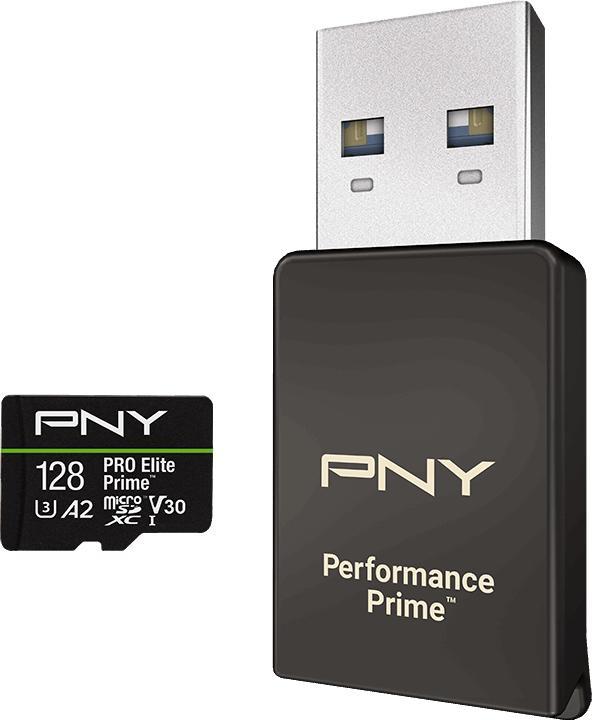 Produktbild PNY PRO ELITE PRIME 128GB (128 GB, microSDXC, U3, UHS-I)