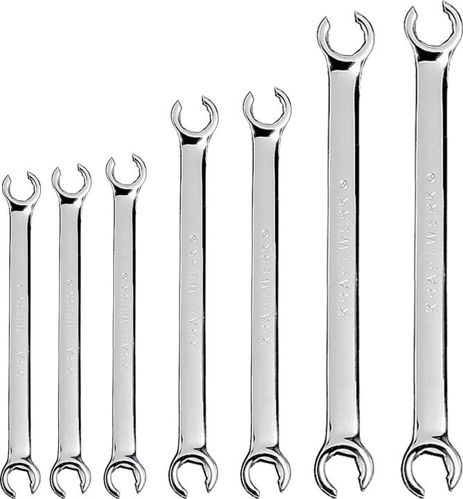 Image du produit Kraftwerk Jeu de 7 clés à tuyauter polies miroir (9 mm, 10 mm, 11 mm, 12 mm, 13 mm, 14 mm, 15 mm, 17 mm)
