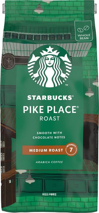 Image du produit Starbucks Pike Place Roast Medium Roast Café en grains torréfié (450 g, Torréfaction moyenne)