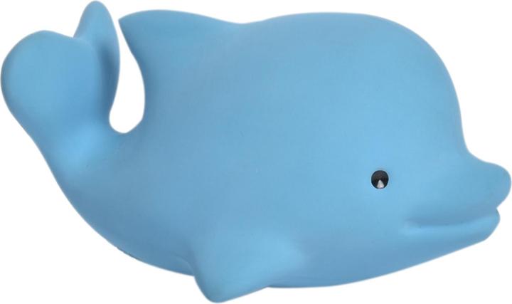 Immagine prodotto Tikiri DAM : MIJN EERSTE OCEAANDIERTJE / DOLFIJN 6cm, in gomma naturale, met belletje, met hangkaa