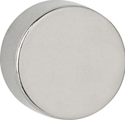 Produktbild Maul Neodym-Scheibenmagnet, 15 mm, Haftkraft: 8 kg, silber (4 x)