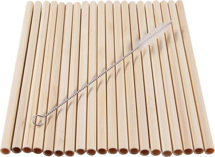 Fs-Star Bamboo drinking straws 20 pieces (20 x)