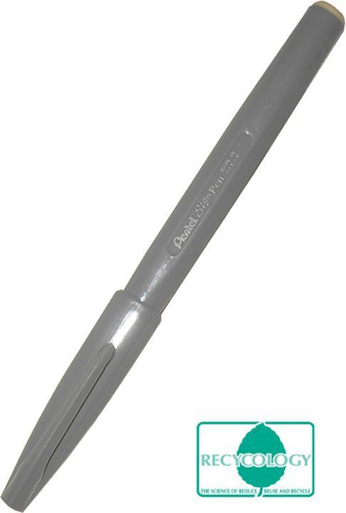 Actual product image Pentel Fibre pen Sign Pen (Grey, 1 x)