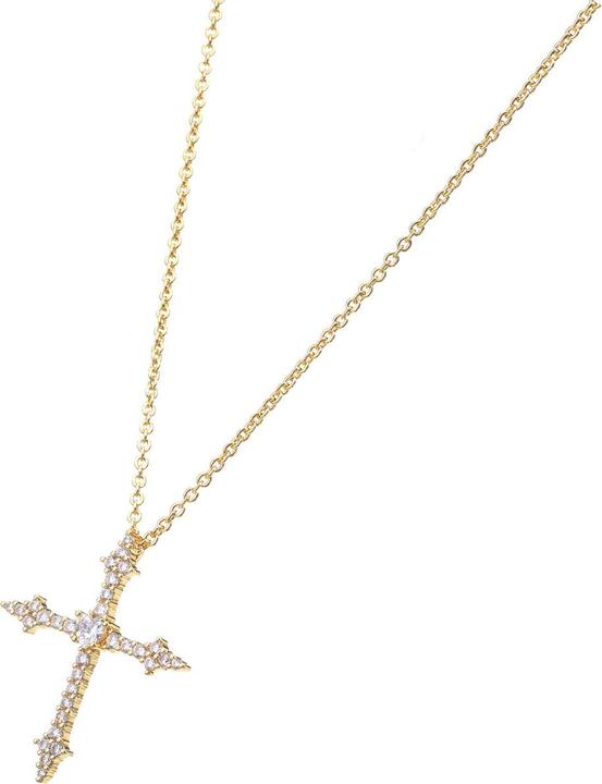 Actual product image Chiara Ferragni Croci necklace (Brass, 42 - 50 cm)