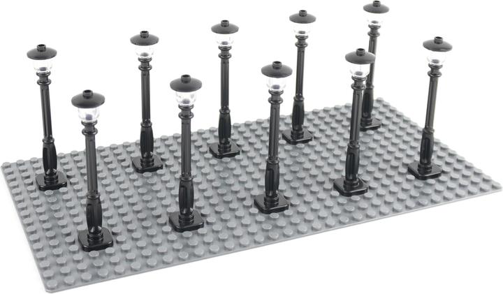 Image du produit LEGO Réverbères Lampadaire Noir - Street Light Black 11062 NOUVEAU! Quantité 10x (11062, LEGO Classic)