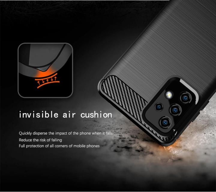 Image du produit Cadorabo TPU Ultra Slim carbon edelstahl Combi Cover (Samsung Galaxy A72 5G)