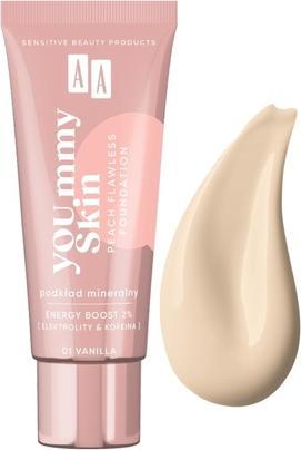 Oceanic AA Yoummy Skin Peach Flawless Foundation podkład mineralny dodający blasku 01 Vanilla 30ml (01 Vanilla)