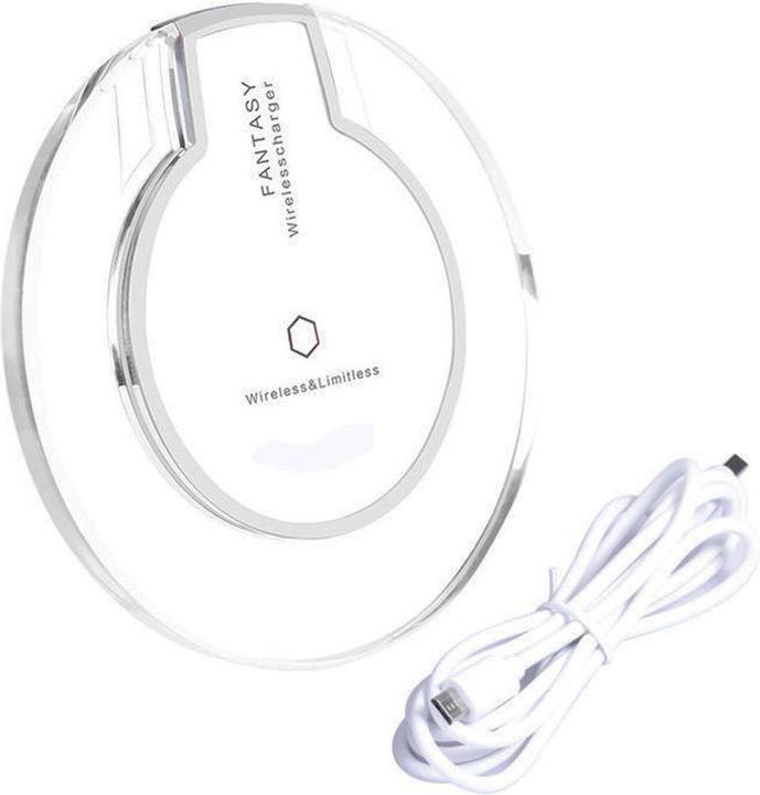 Image du produit PhoneLook Station de charge sans fil Qi Chargeur wireless transparent Fantasy pour Smartphone Verre/- (5 W)