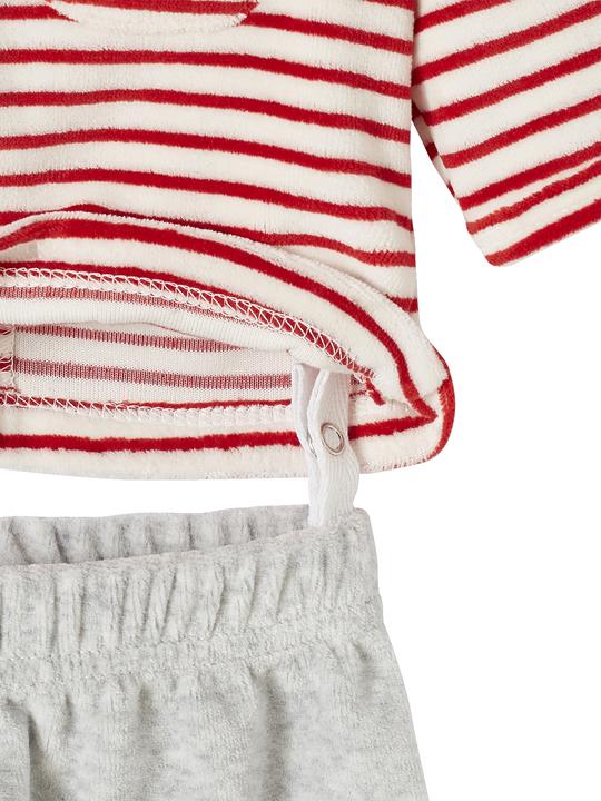 Actual product image Vertbaudet Weihnachtlicher Baby Samt-Schlafanzug Oeko-Tex