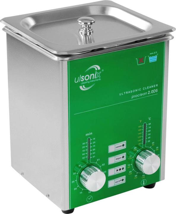 Ulsonix Ultrasonic Cleaner - 2 litres - degas - sweep (37 kHz, 2000 ml)
