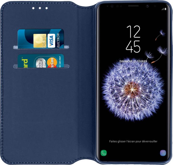 Actual product image Avizar Flip Cover Wallet Classic Edition for Samsung Galaxy S9 - Dark blue (Samsung Galaxy S9)