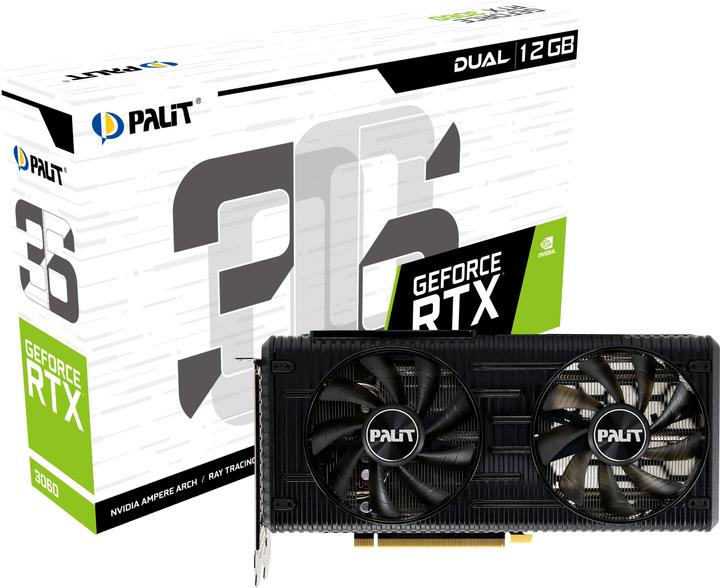 Productafbeelding XpertVision Palit RTX3060 DUAL GDDR6 HDMI 3xDP (12 GB)