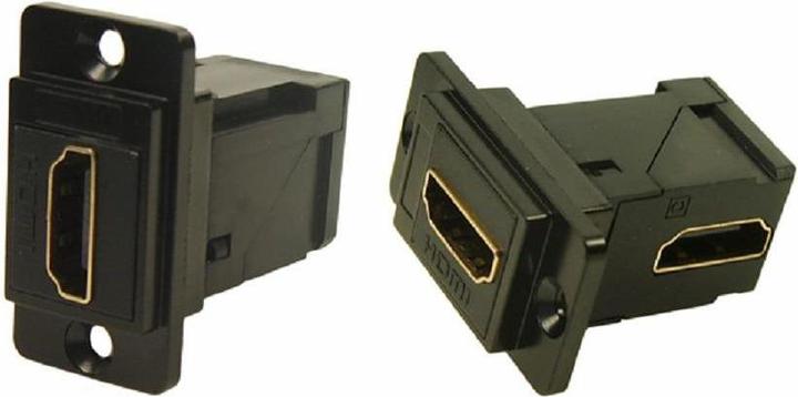 Produktbild Rs Pro HDMI Durchgangsbuchse Buchse 19-polig 35.3 x 19 x 35.5 mm gewinkelt (0.15 m, HDMI)