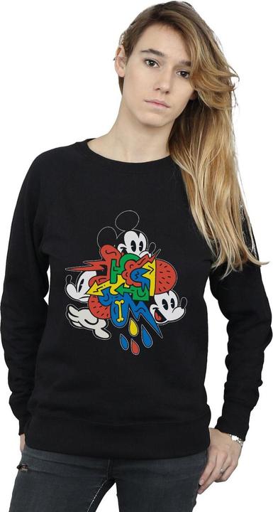 Actual product image Disney Womens/Ladies Mickey Mouse Vintage Arrows Sweatshirt (L)