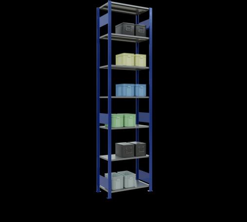 Immagine prodotto Schulte Lagertechnik Sistema di scaffalature di base senza viti MULTIplus150 con ripiani di lunghezza